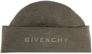 Logo-Embroidered Wool Beanie