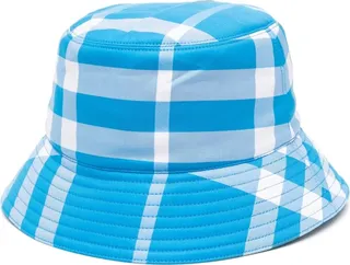 BURBERRY- Check Motif Bucket Hat