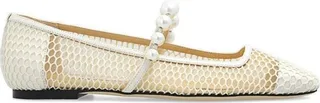 Jimmy Choo Ade Mesh Ballerina Shoes