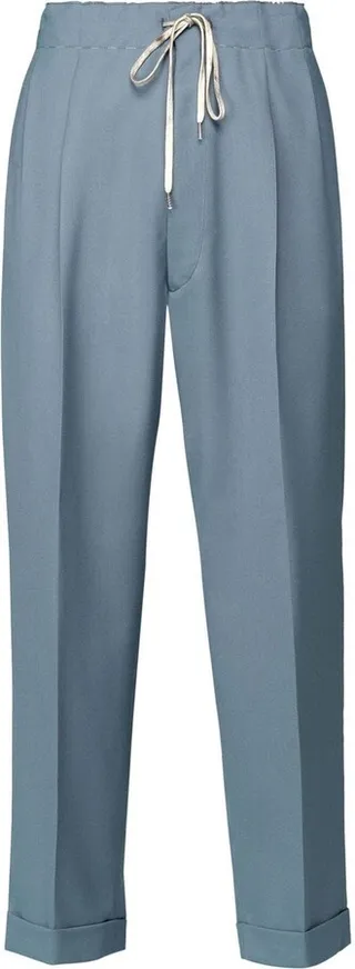 Drawstring Tapered Trousers