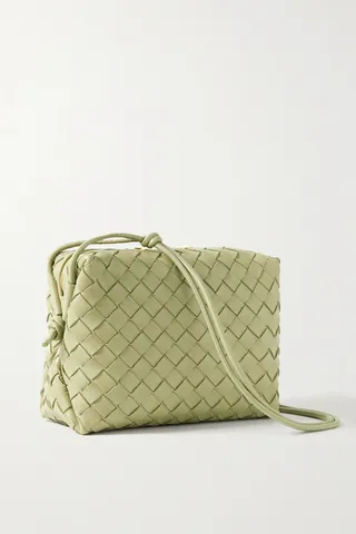 Bottega Veneta - Loop Small Intrecciato Leather Shoulder Bag - Neutrals