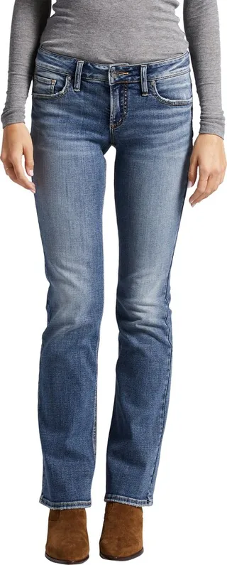 Britt Low Rise Slim Bootcut Jeans