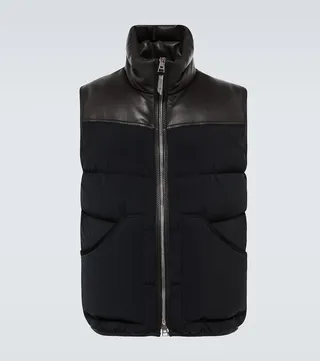 Down-filled gilet