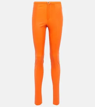 Maggie high-rise skinny leather pants