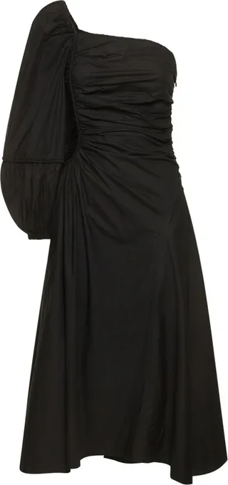 Fiorella cotton poplin midi dress