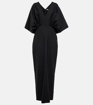 Wool and mohair maxi dress