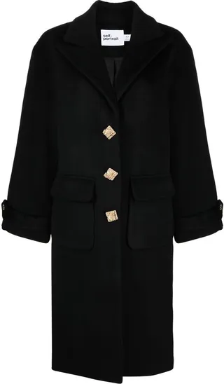 Single-Breasted Wool-Blend Coat