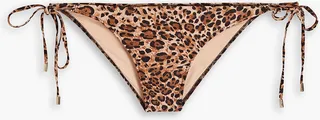 Florence leopard-print low-rise bikini briefs