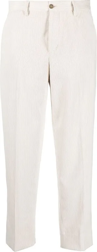 Cropped Straight-Leg Trousers