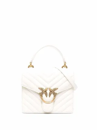 Love quilted tote bag