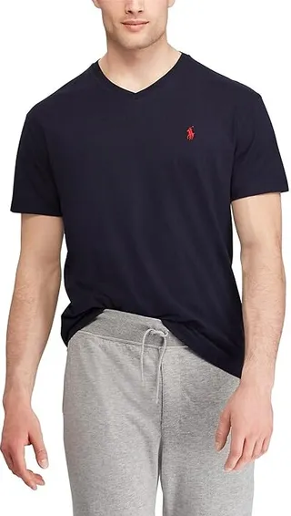 Polo Ralph Lauren Classic Fit V-Neck T-Shirt (Ink) Men's T Shirt