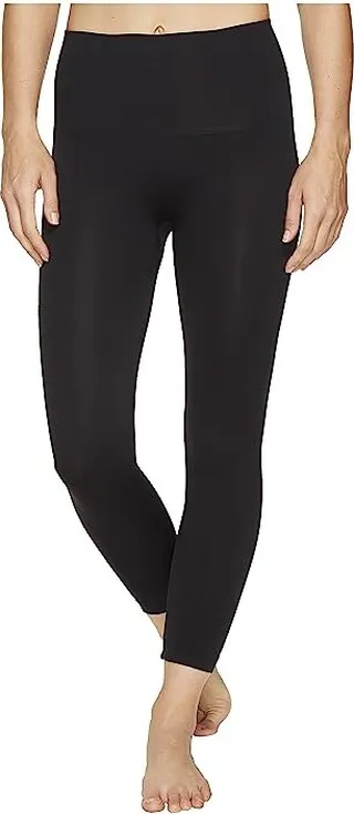 Spanx SPANX Seamless Cropped Leggings for Women Tummy Control (Very Black) Women's Capri