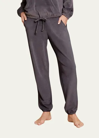 Cropped Straight-Leg Joggers