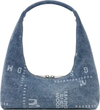 Marge Sherwood Blue Zip Denim Shoulder Bag