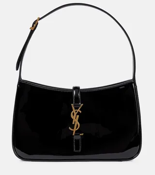 Le 5 a 7 patent leather shoulder bag
