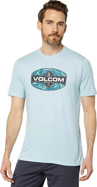 Volcom Refilled Short Sleeve Tee (Cali Blue Heather) Men's Clothing