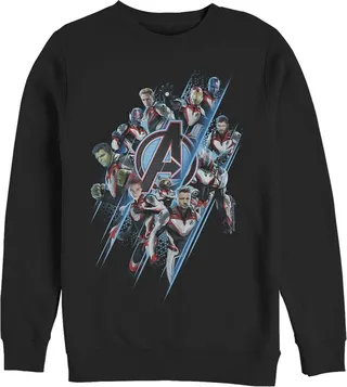 Men's Marvel Avengers: Endgame Quantum Ready Streak Sweatshirt - Black - Small