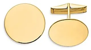 Bloomingdale's Men's Circular Polished Cuff Links in 14K Yellow Gold - 100% Exclusive