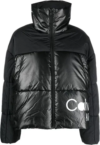 Logo-Print Puffer Jacket