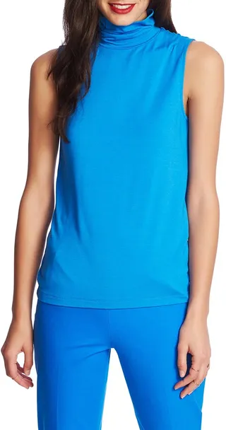Sleeveless Turtleneck Top