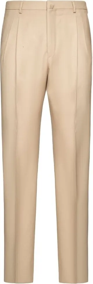Lanvin Button Detailed Straight Leg Trousers
