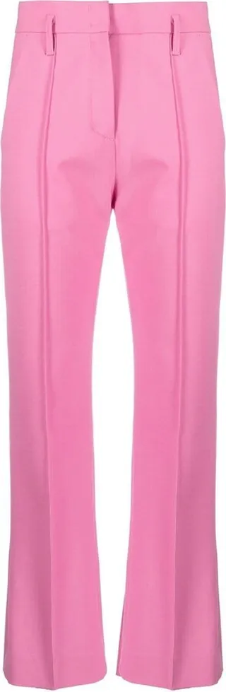 High-Waisted Cropped Trousers