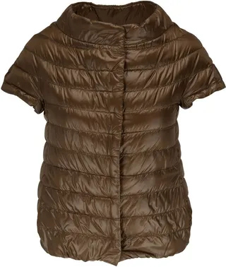 Short-Sleeve Quilted Down Jacket