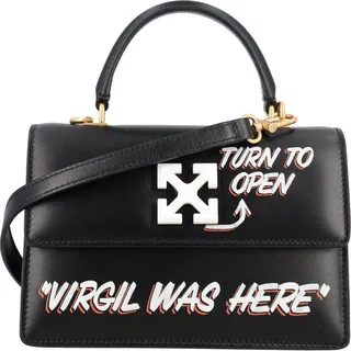 Off-White Jitney 14 Logo Plaque Tote Bag