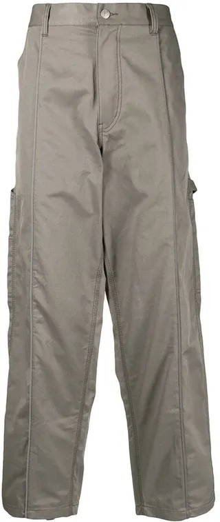 Wide-Leg Cargo Trousers
