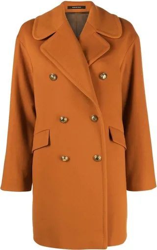 Double-Breasted Wool Coat