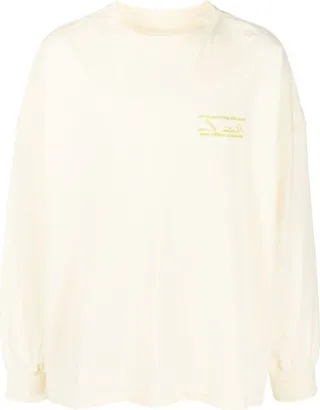 embroidered logo long-sleeve T-shirt