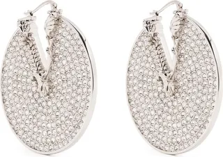 Crystal Virtus hoop earrings