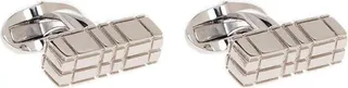 Burberry Checked Logo Engraved Cufflinks