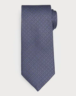 Men's Jacquard Floral Silk Tie