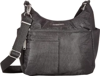 Baggallini Anti-Theft Free Time Crossbody (Black) Handbags
