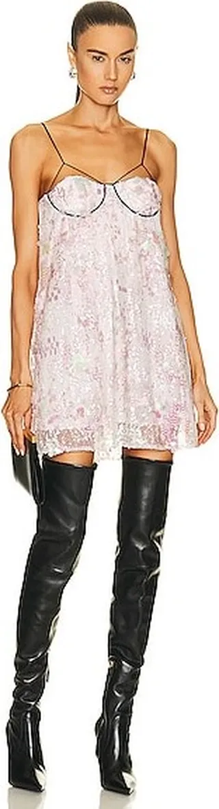 AKNVAS Ellen Mini Dress in Pink