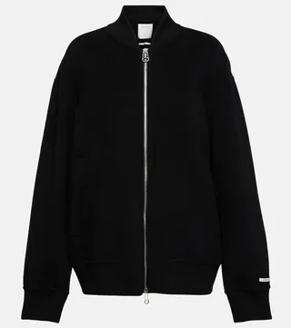 Wool bomber jacket
