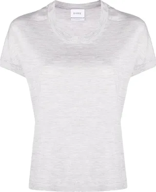 Short-Sleeve Cashmere Top