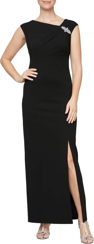 Embellished Column Dress