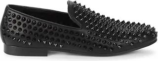 Santino Studded Leather Loafers