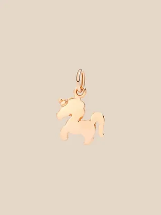 Dodo Unicorn charm in 9 kt rose gold