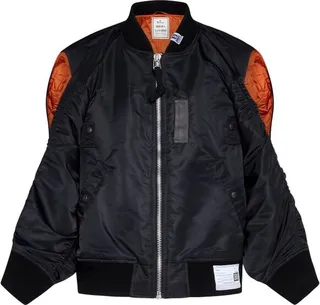 Maison Mihara Yasuhiro Layered Zipped Bomber Jacket