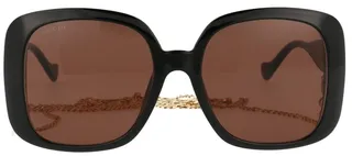 Gucci Eyewear Square Frame Chain Sunglasses