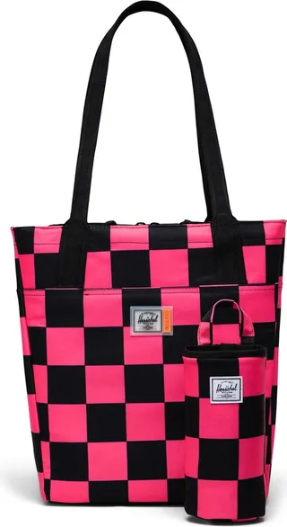 Small Alexander Insulated Recycled Polyester Zip Tote and Bottle Holder