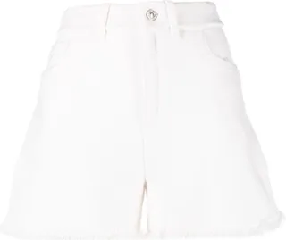 Frayed-Detailing Knitted Shorts
