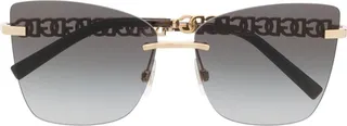 Monogram-Arm Butterfly-Frame Sunglasses
