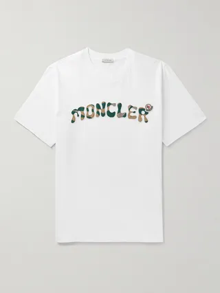 Logo-Appliquéd Cotton-Jersey T-Shirt