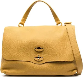 Grained Leather Tote Bag