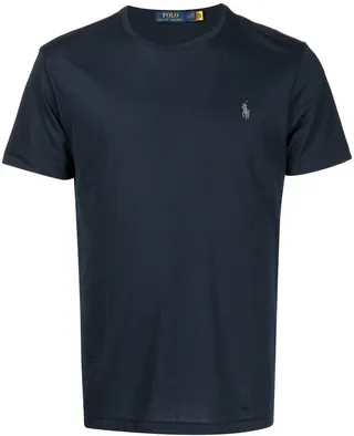 logo-embroidered T-shirt