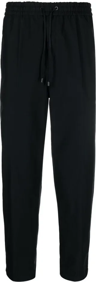 Straight-Leg Cropped Trousers